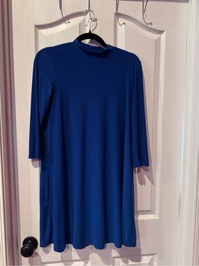 Tiana B. Royal Blue Long Sleeve A-Line Dress